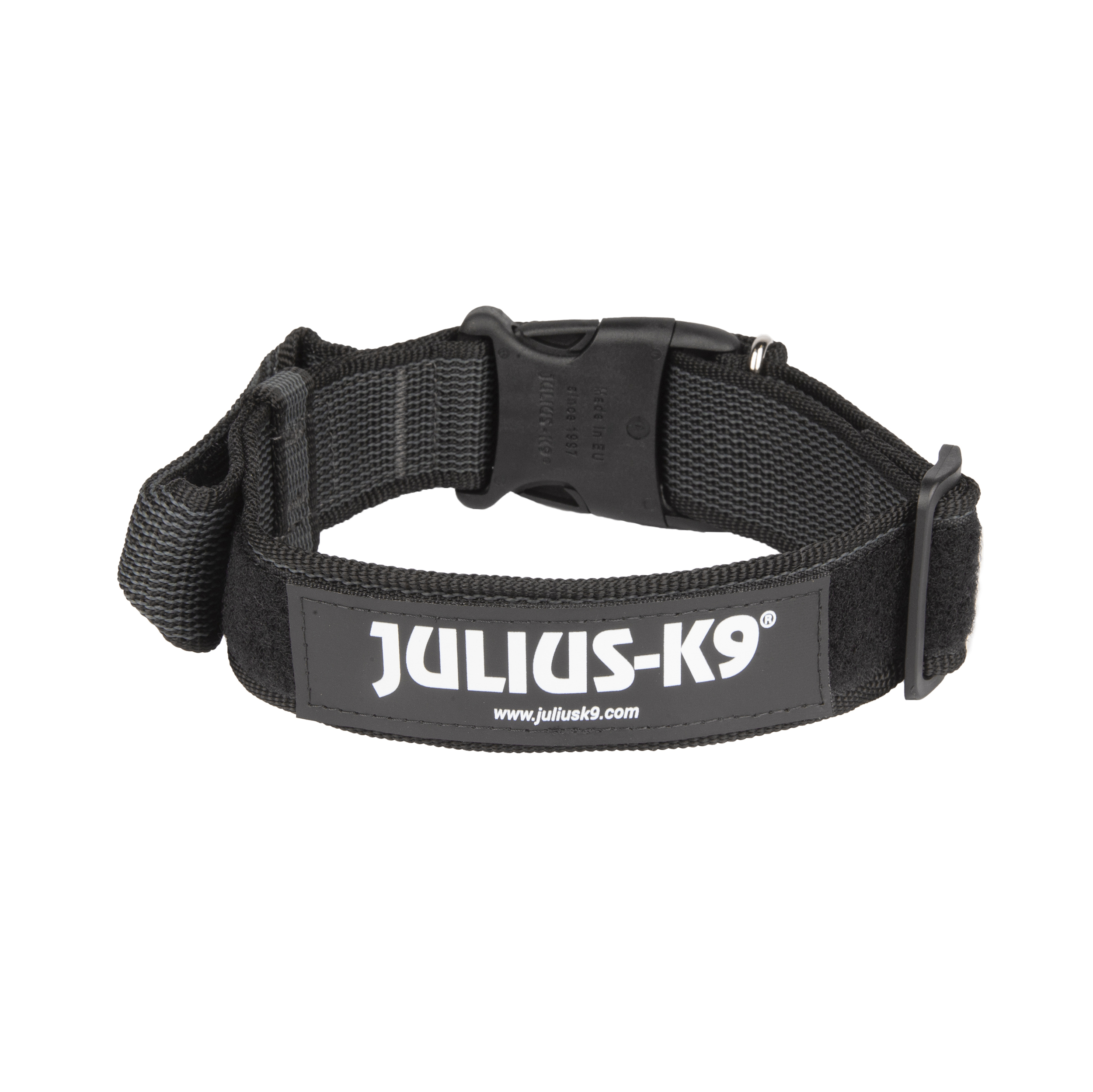 C&G SERIES K9 - Collar con asa 1,6"(40mm)/Diam.38cm-53cm - NEGRO