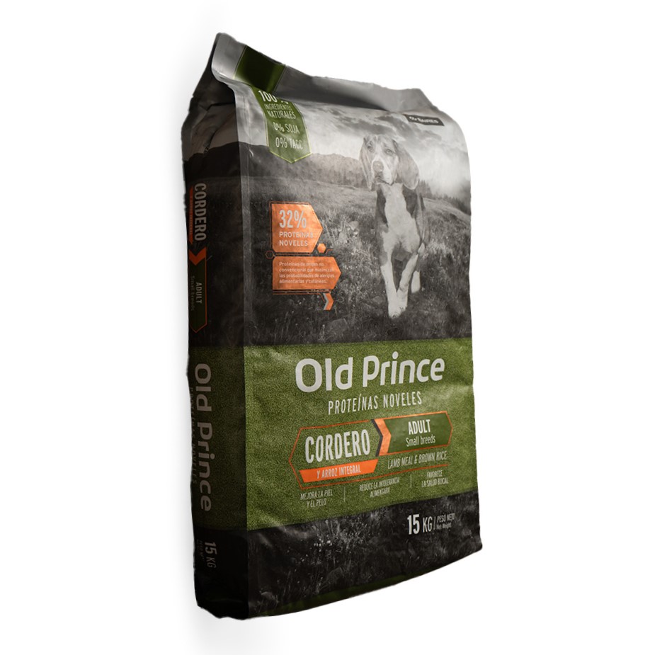 OLD PRINCE NOVELES CORDERO Y ARROZ ADULTOS SMALL 15 KG