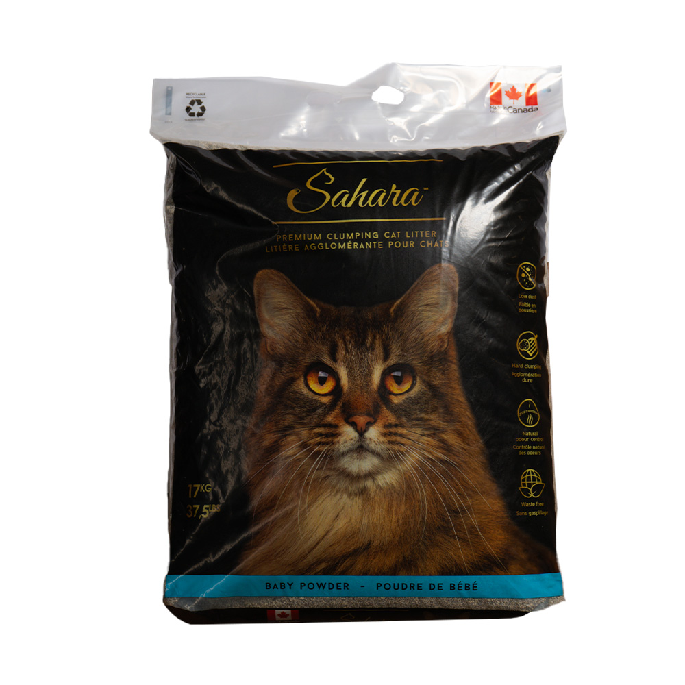 SAHARA BABY POWDER CAT LITTER - 17KG